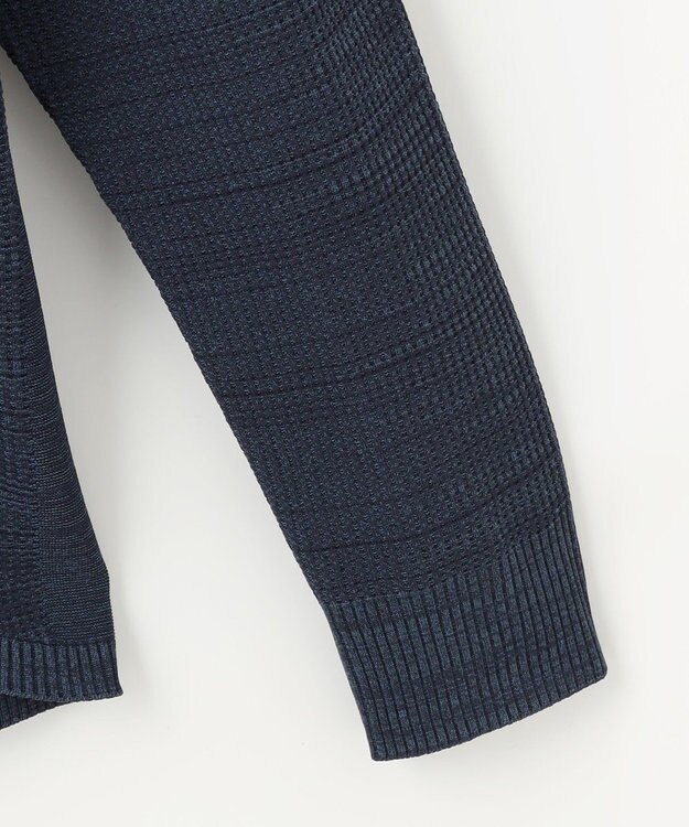 JOSEPH ABBOUD MOUNTAIN 【軽さ/ストレッチ】ホールガーメント3Dニット パーカー ネイビー系