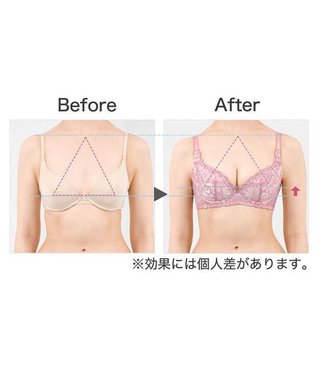 BRADELIS New York 【BRADELIS New York / 育乳STEP3 持ち上げる】ヴィオラステップ３ブラ23S1   美しいデコルテを作るブラ モーヴピンク