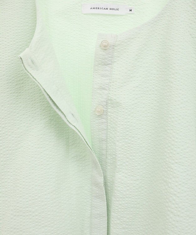 AMERICAN HOLIC サッカーティアードロングブラウス Light Green