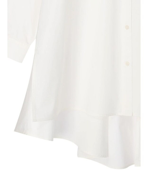 AMERICAN HOLIC ラグランＷポケットオーバーシャツチュニック Off White