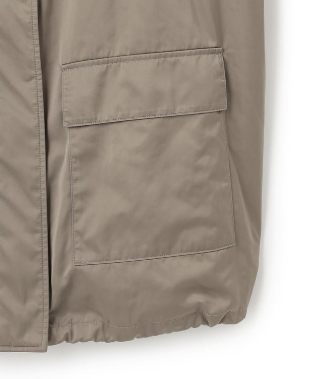 ICB 【洗える】グランウォームソフトサテン ミリタリーベスト フォーン系