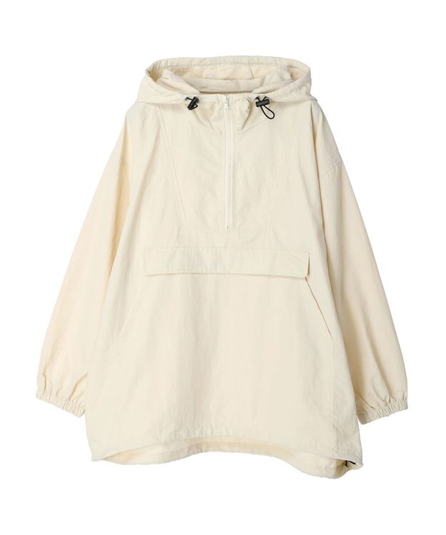 Green Parks ナイロンアノラックブルゾン Ecru