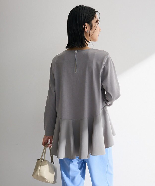 Green Parks ペプラムドッキングプルオーバー Gray