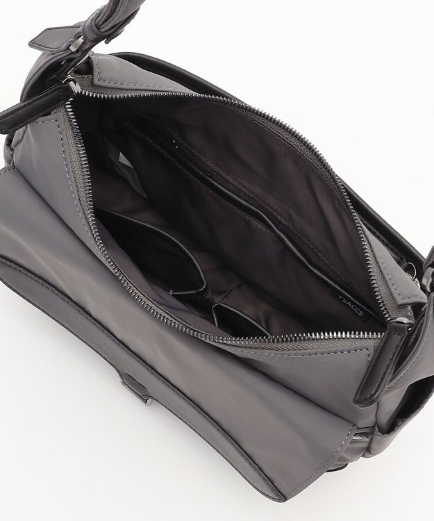 Y'SACCS ミリタリーフラップミニショルダー ダークグレー