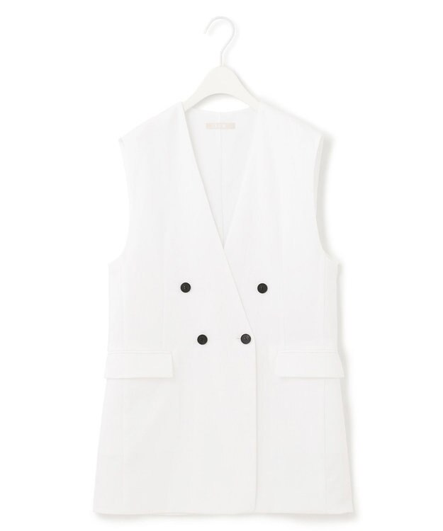 ICB 【洗える】 ハイツイストドライストレッチ ノーカラージレ オフホワイト系