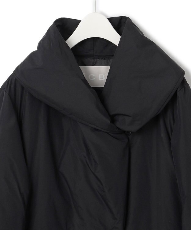 ICB L ADSダウン ショールカラーコート ブラック系