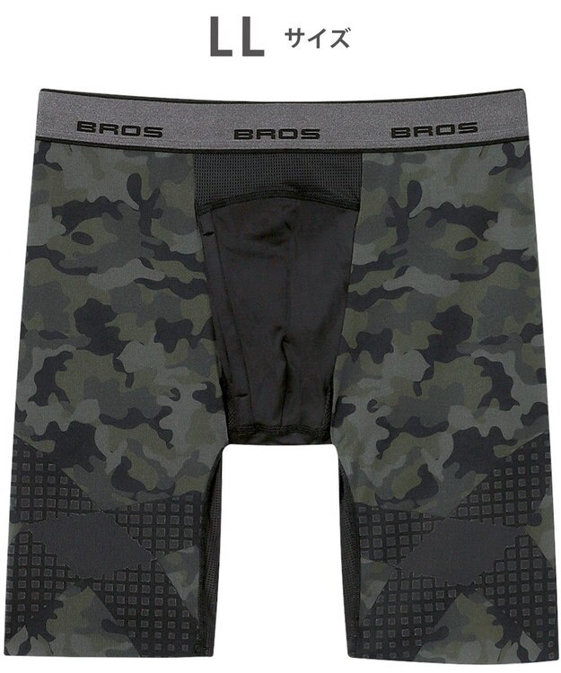 WACOAL MEN 【クロスウォーカー】 はいて歩いてカロリー消費アップをめざそう！ ムレ軽減設計 ロング丈 前開き GX6006 /ブロス バイ ワコールメン カカオ