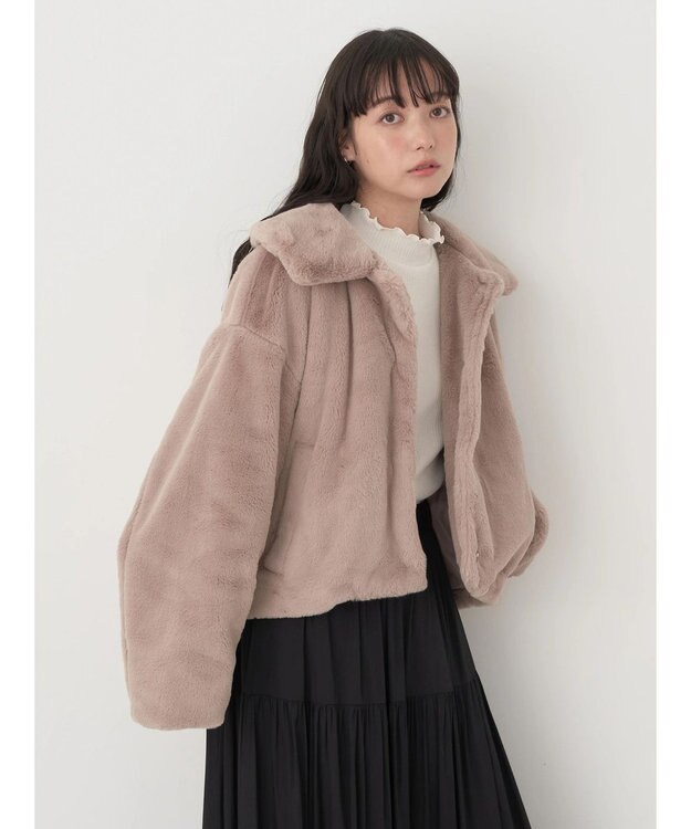 earth music&ecology ファーブルゾン Mocha