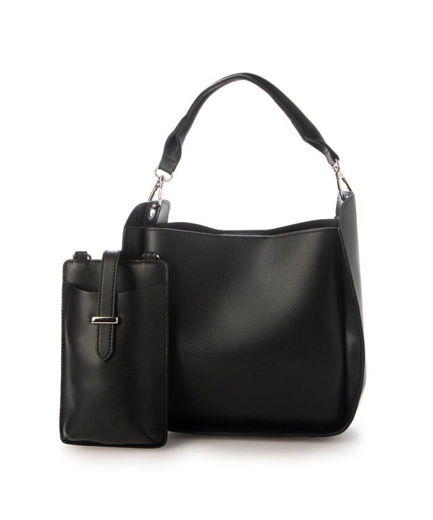 UNBILLION カシュカシュ cachecache / スマホショルダー付きラウンドショルダーバッグ ブラック