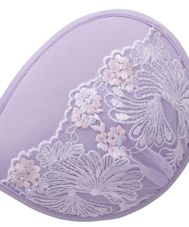 BRADELIS New York 【NuBra / ボリュームアップ】パテッドヌーブラ ミルキー デザインヌーブラ ライラック