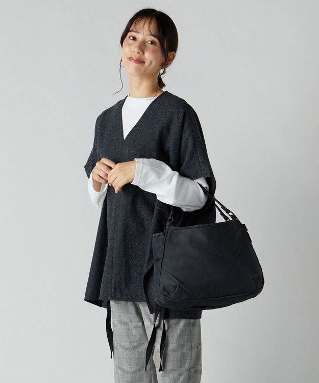 Y'SACCS 【Y’SACCS vous et】 横型3層トート ブラック