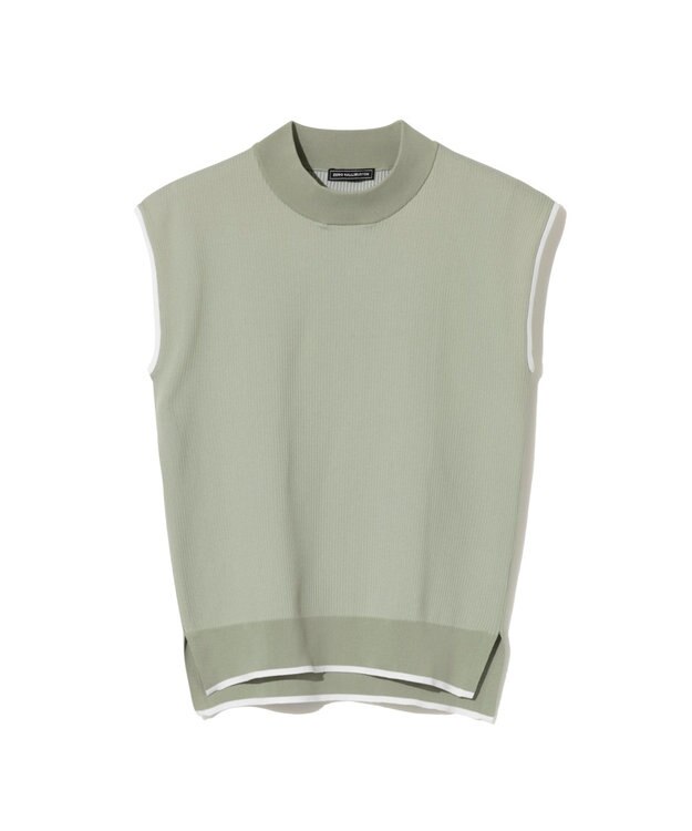 ZERO HALLIBURTON ノースリーブモックネックニット ZHG-W6S8b 85222 ライトグリーン