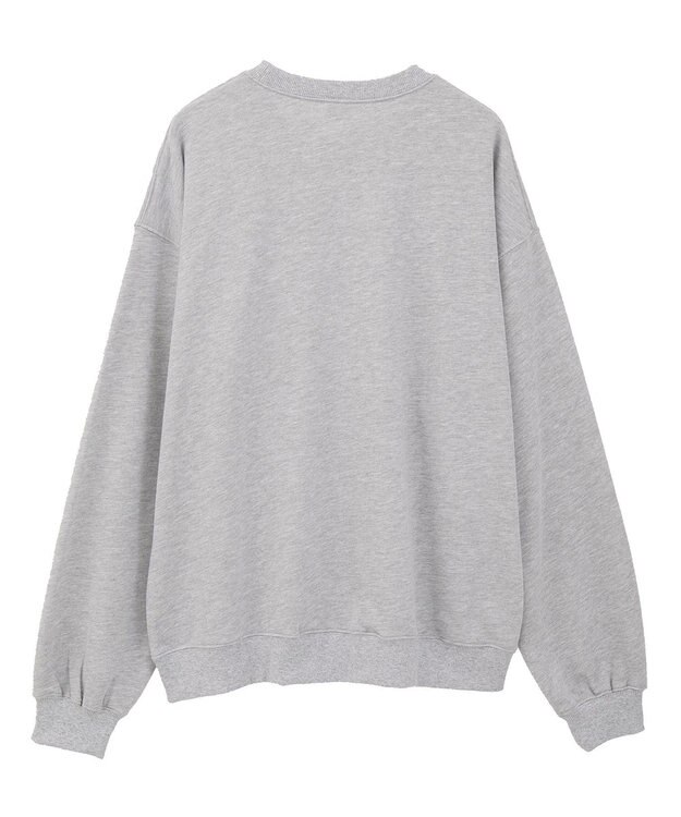 Green Parks ■PEANUTS スヌーピーミニ刺繍スウェット Gray