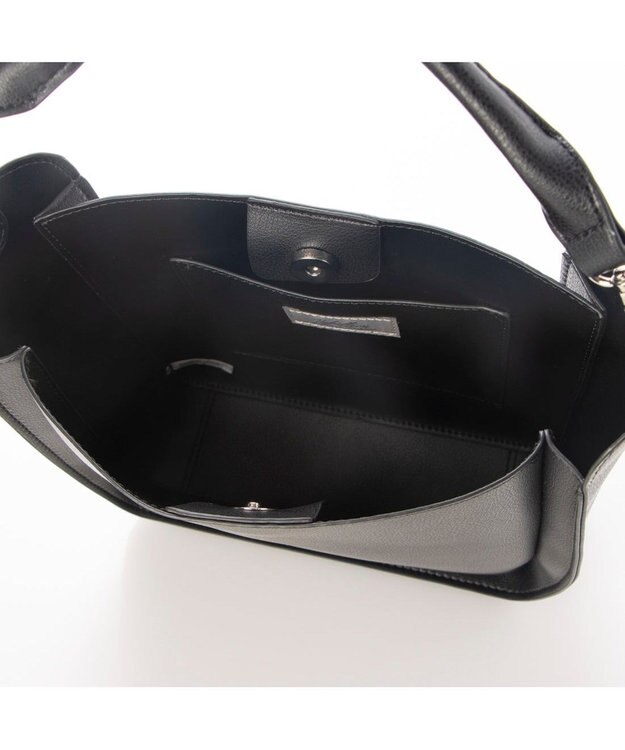 UNBILLION カシュカシュ cachecache / スマホショルダー付きラウンドショルダーバッグ ブラック