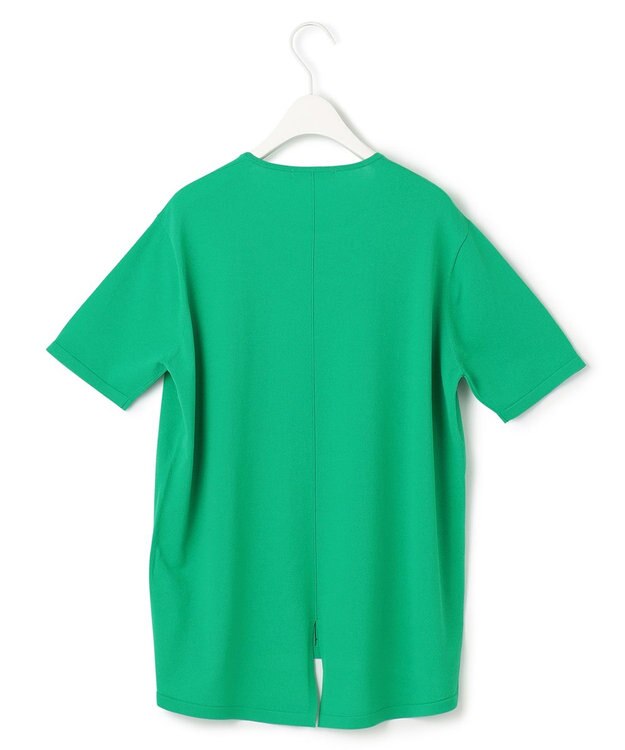 ICB 【洗える】VIS/NYハイゲージ 半袖プルオーバー コバルトグリーン系