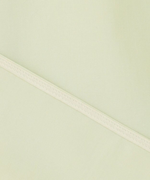 BEIGE， 【洗える】CLOVER / コットンバックボウタイブラウス Sage