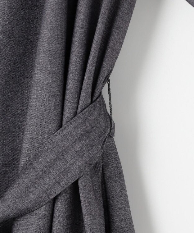 J.PRESS LADIES S ギャバストレッチ ワンピース グレー系