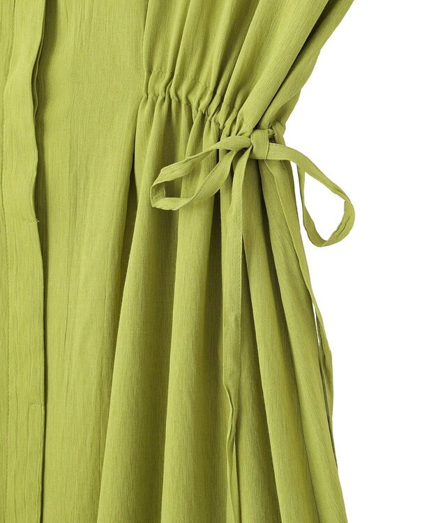 YECCA VECCA ドライタッチシアードロストワンピース Lime Green