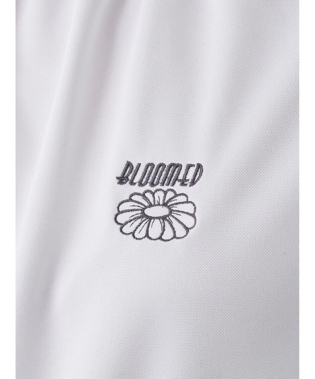 earth music&ecology スポーティー刺繍ロゴＴ Off White