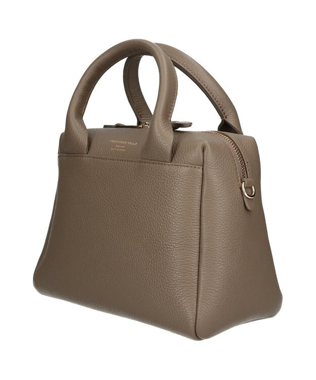 INTER-CHAUSSURES 【CHRISTIAN VILLA】ベーシックレザーハンドバッグ オーク