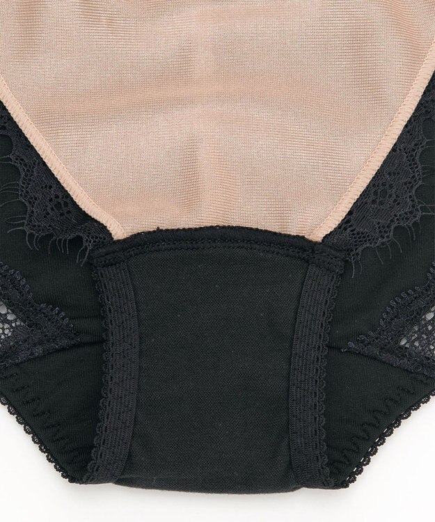 WACOAL ショーツ 【小さく見せるブラ】 BMM322・BMM122とペア はきこみ丈あさめ レディース PMM722 /ワコール ブラック