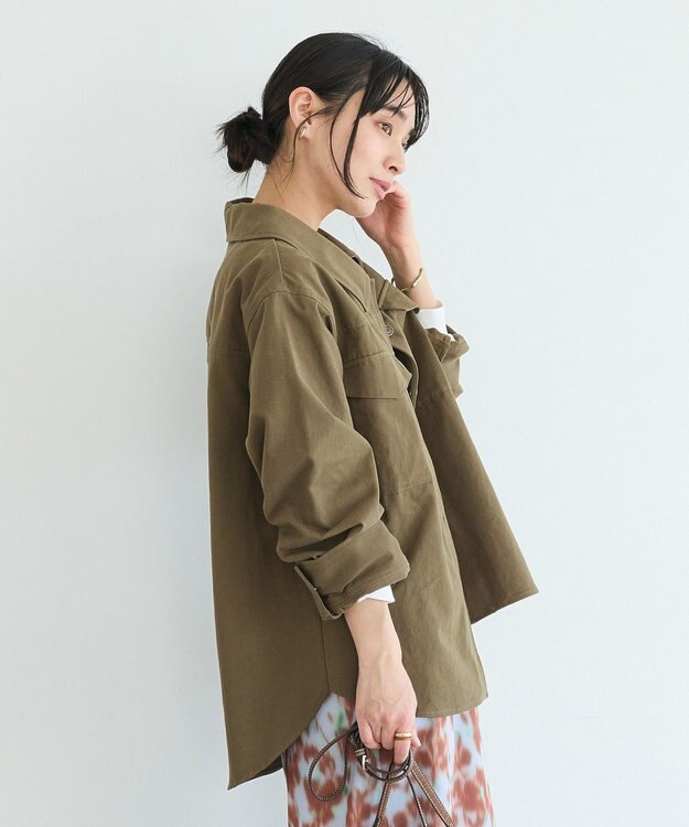 CRAFT STANDARD BOUTIQUE ワークシャツブルゾン Khaki