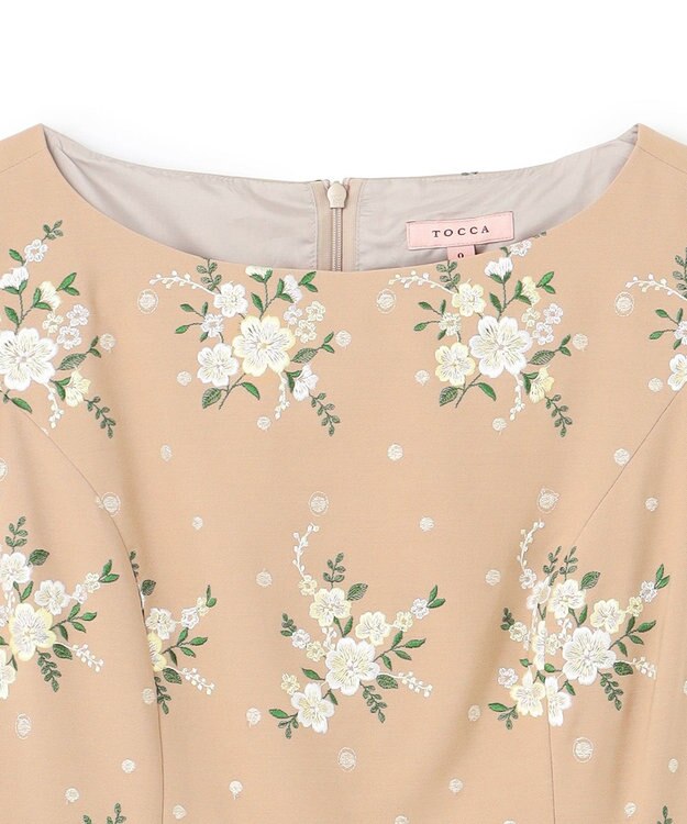TOCCA FLOST FLOWER ドレス ベージュ系7