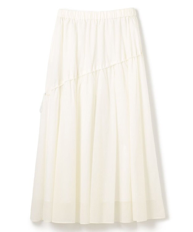 uncrave シアープルーフナイロン ドローコードスカート ホワイト