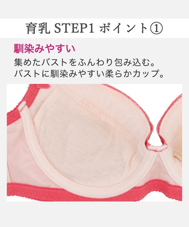BRADELIS New York 【BRADELIS New York / 育乳補整ブラ・STEP1 集める】ジャスミンステップ1ブラ26S1 チェリー