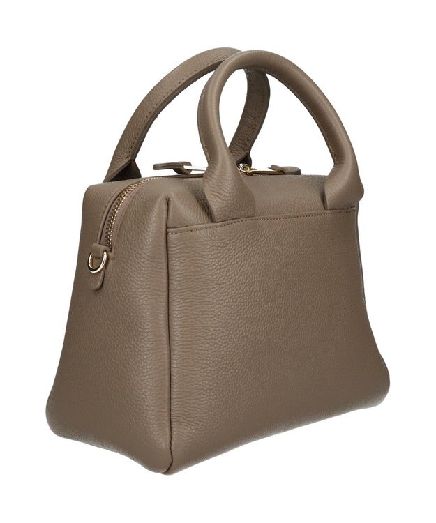 INTER-CHAUSSURES 【CHRISTIAN VILLA】ベーシックレザーハンドバッグ オーク