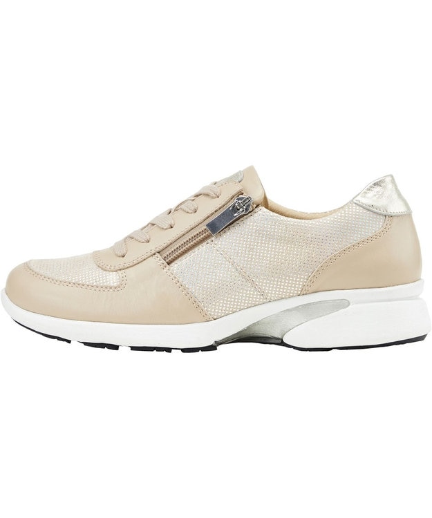 ASICS WALKING ペダラ スニーカー ジップ レディース 2E ベージュ系