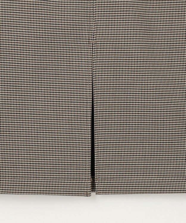 ANY L 【手洗い可/ウエストゴム/裏起毛】チェックボンディングタイトスカート ガンクラブ