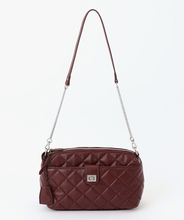 J.PRESS LADIES 【2way】キルティング ショルダー バッグ ワイン系