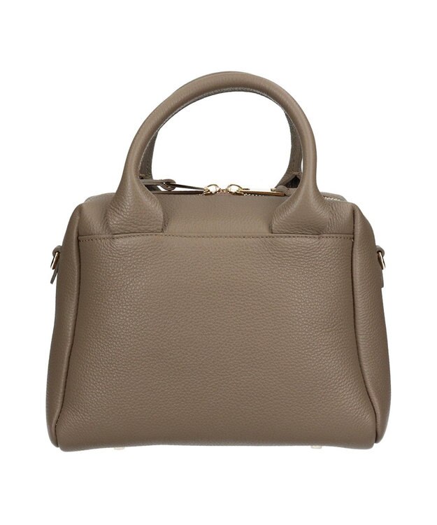 INTER-CHAUSSURES 【CHRISTIAN VILLA】ベーシックレザーハンドバッグ オーク