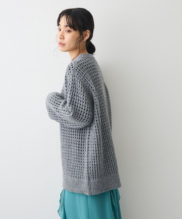CRAFT STANDARD BOUTIQUE メッシュニットチュニック Gray Mixture