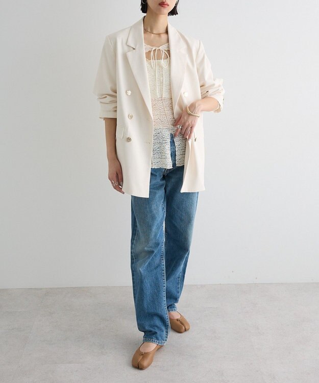 Green Parks ダブルテーラードジャケット Off White