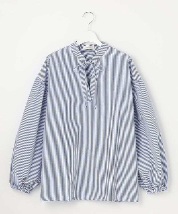 Feroux 【洗える】カフタンシャツ ブラウス ネイビー系1