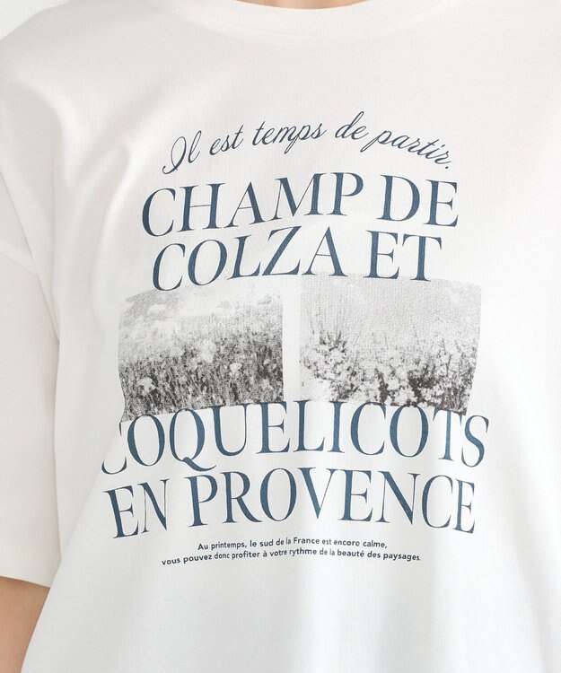 earth music&ecology ＰｈｏｔｏスリットＴ Off White