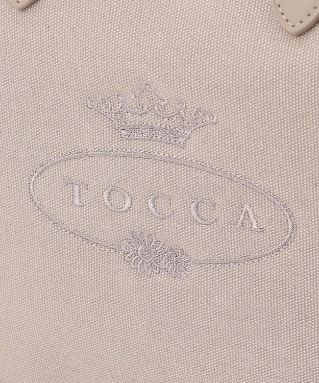 TOCCA CRESTA CANVASBAG L キャンバスバッグ L ライトグレー系
