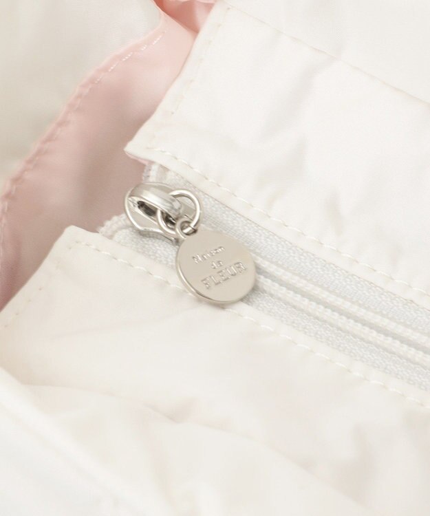 Maison de FLEUR リボン刺繍パファートートバッグ Ivory