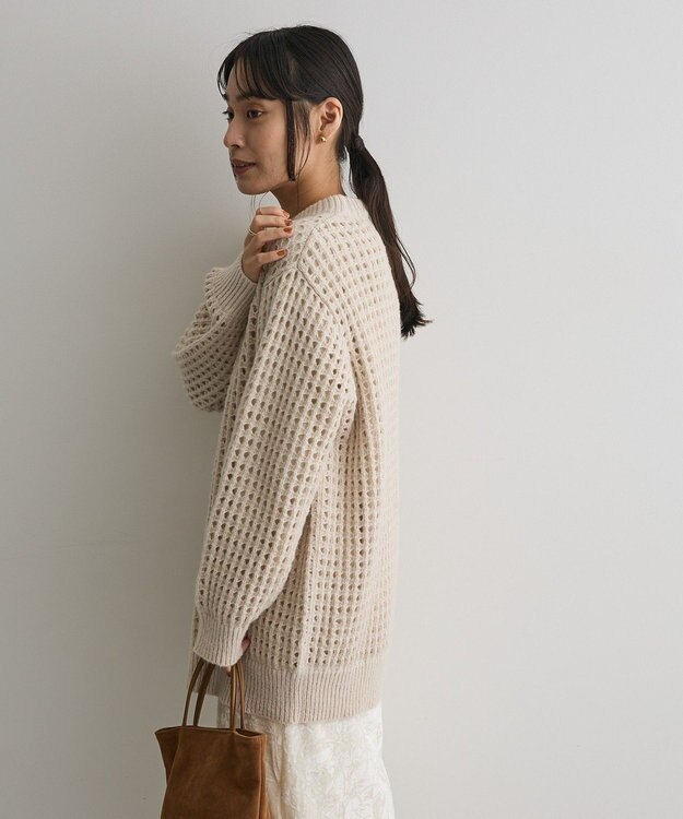 CRAFT STANDARD BOUTIQUE メッシュニットチュニック Ivory