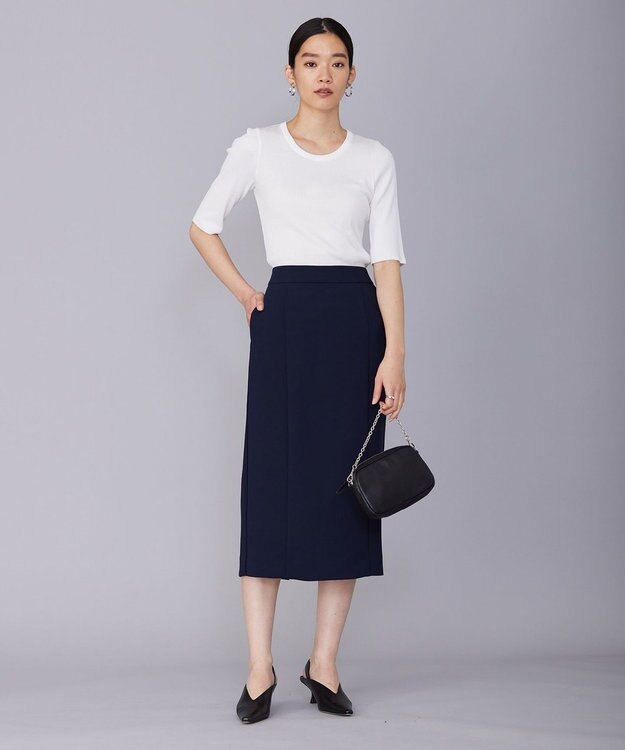 ICB 【洗える】４×２リブ プルオーバー オフホワイト系