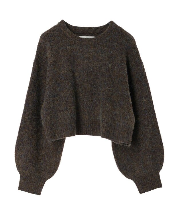 Green Parks ・ＥＬＥＮＣＡＲＥ　ＤＵＥ　ミックスシャギーニット Brown