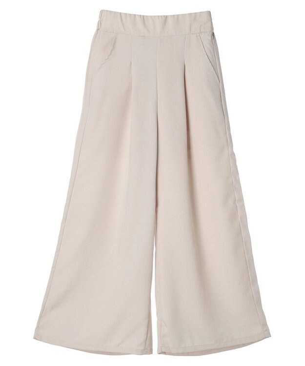Green Parks ・ＥＬＥＮＣＡＲＥ　ＤＵＥ　リネンライクワイドパンツ Ivory