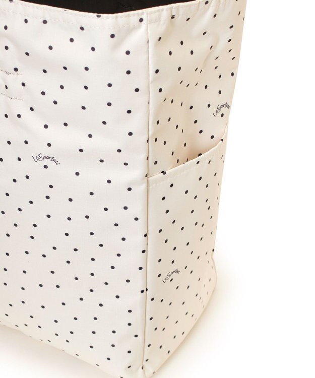 LeSportsac LARGE 2 WAY TOTE/2ウェイサンダー/アイボリードッツ 2ウェイサンダー/アイボリードッツ