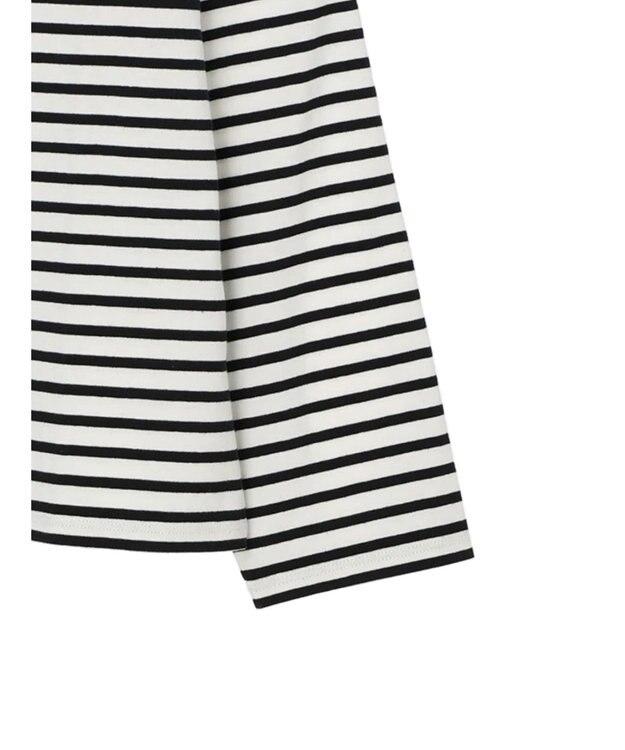 Green Parks タートルボーダーカットプルオーバー Off White