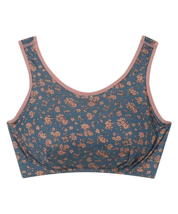 une nana cool ナイトアップブラ MADE WITH LIBERTY FABRIC コーラル
