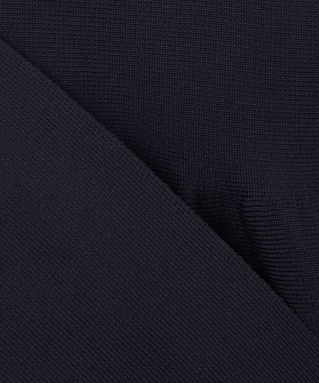 自由区 【洗える】パールディティールニット ジレ ネイビー