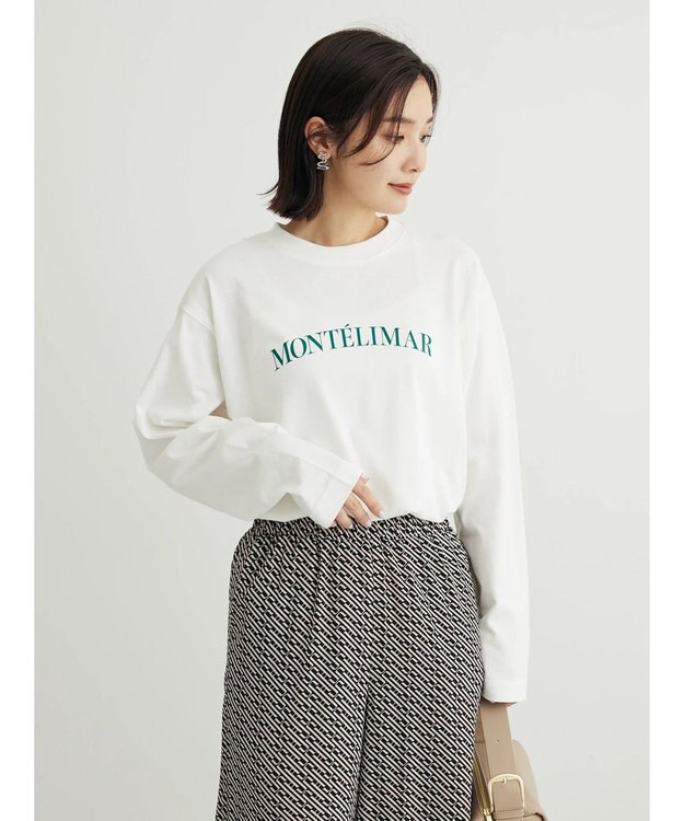 Green Parks オーバーサイズロゴチュニック Off White