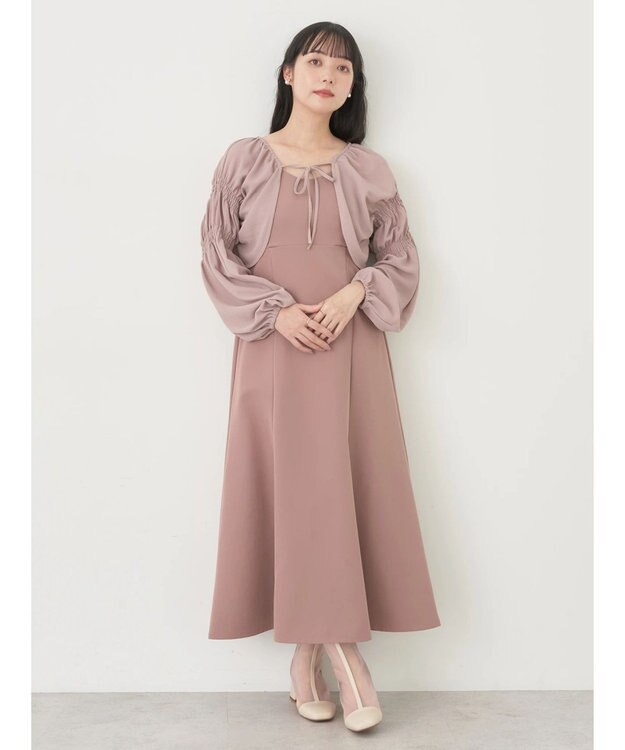 earth music&ecology ＳＥＴ２点ボレロ＋キャミワンピース